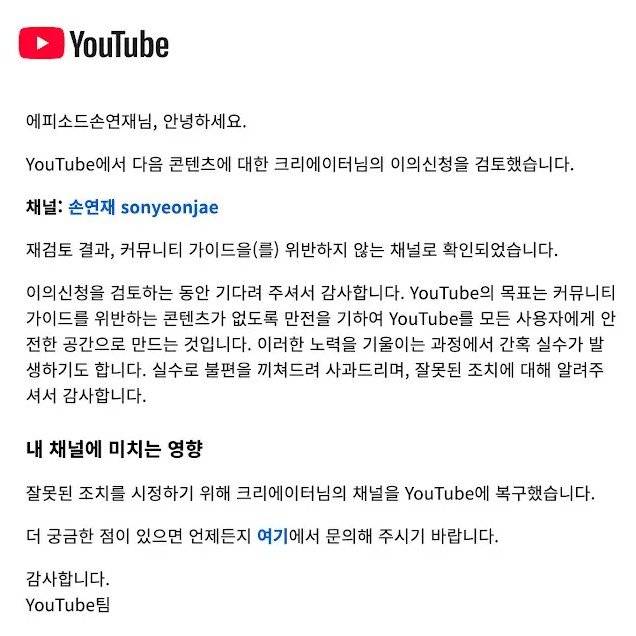 사진=손연재 유튜브