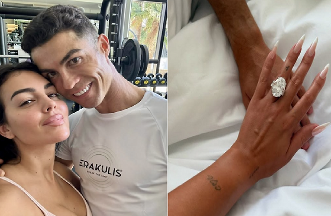 크리스티아누 호날두와 그의 연인 조지나 로드리게스 / 사진=인스타그램