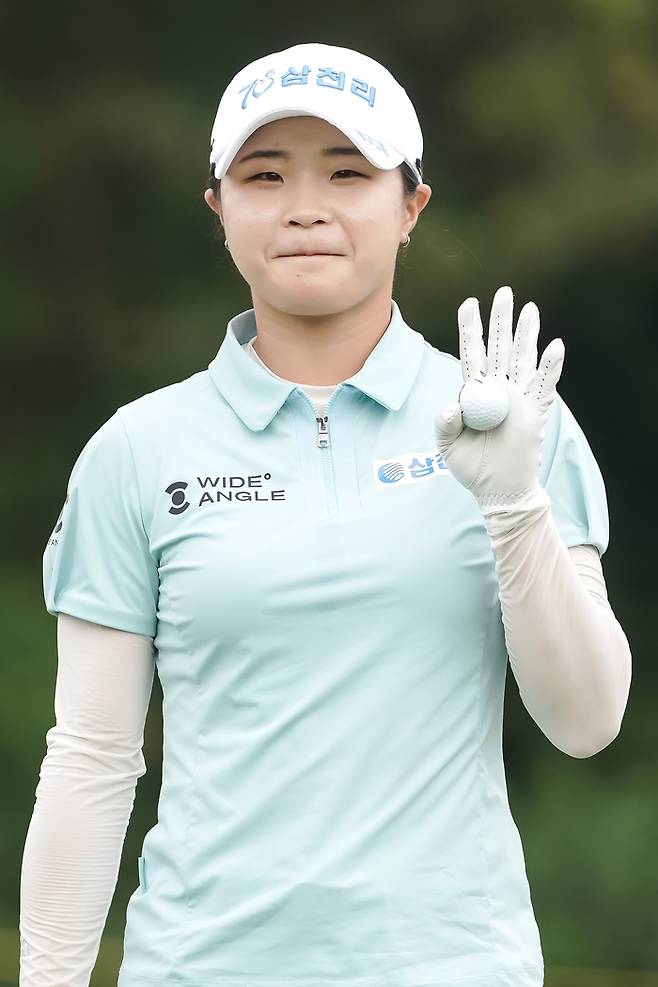 제주 삼다수 마스터스에서 KLPGA 투어 첫 우승의 감격을 맛본 고지우. 박태성 골프전문사진기자