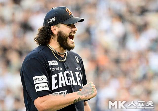 12일 롯데전에 선발 등판하는 폰세. 사진=김영구 기자