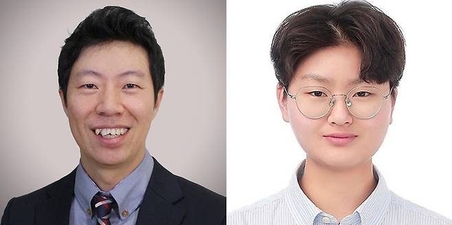 이슬기(왼쪽) UNIST 교수와 정이수 연구원.[UNIST 제공]
