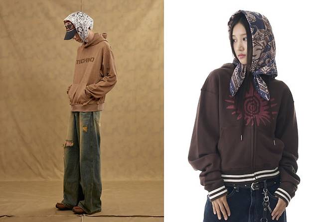 [서울=뉴시스] 무신사는 여름 시즌 인기 아이템으로 반다나와 스카프가 급부상했다고 12일 밝혔다. (사진=무신사 제공) *재판매 및 DB 금지