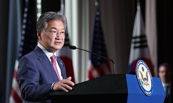 조셉 윤 주한미국대사대리. 연합뉴스