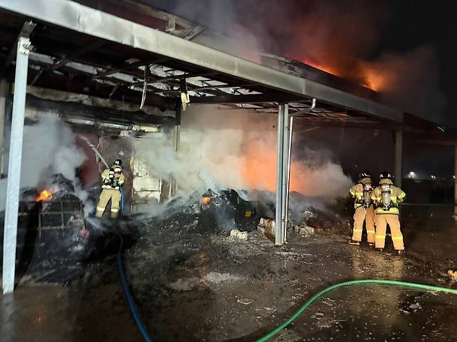 화재 현장 [창원소방본부 제공. 재판매 및 DB 금지]