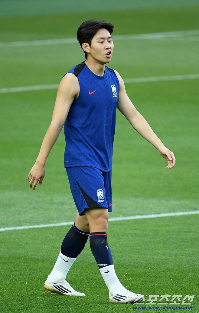 2026 FIFA 북중미 월드컵 3차 예선 최종전 공식 훈련이 9일 서울월드컵경기장에서 열렸다. 이강인이 훈련을 소화하고 있다. 상암=박재만 기자 pjm@sportschosun.com/2025.06.09/