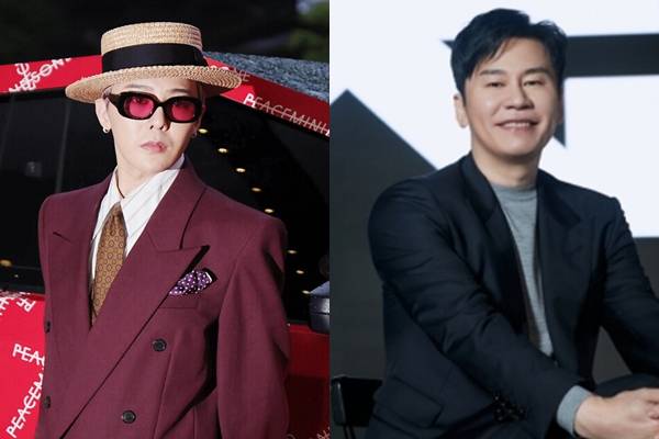 가수 지드래곤&nbsp;ⓒ이혜영 기자 lhy@hankooki.com(좌측), 양현석 YG엔터테인먼트 총괄 프로듀서 ⓒYG엔터테인먼트(우측)