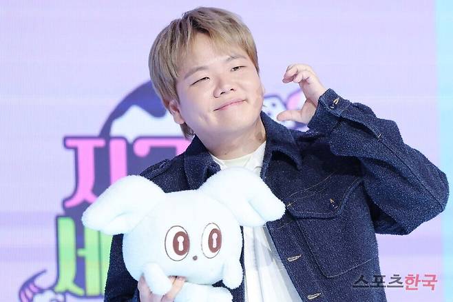 ENA 예능 '지구마불 세계여행3' 제작발표회에 참석한 곽튜브. 25.3.20 ⓒ이혜영 기자 lhy@hankooki.com