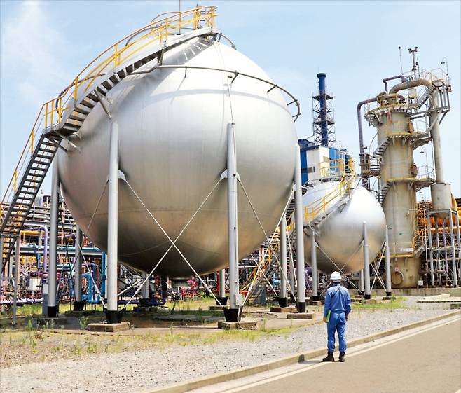 포스코 광양제철소의 부생수소 생산설비.  포스코 제공