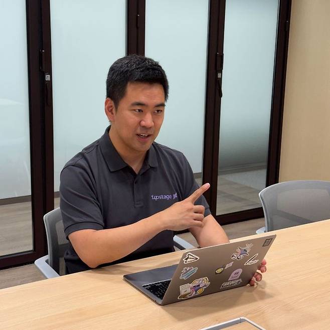권순일 업스테이지 부사장이 13일 서울 강남 역삼동에서 뉴시스와 인터뷰를 진행했다. (사진=업스테이지 제공) *재판매 및 DB 금지