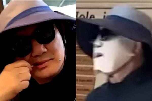 ▲지난 11일 <뉴탐사>가 공개한 강원도 한 골프장의 권성동 의원 모습. <뉴탐사> 보도화면 갈무리.