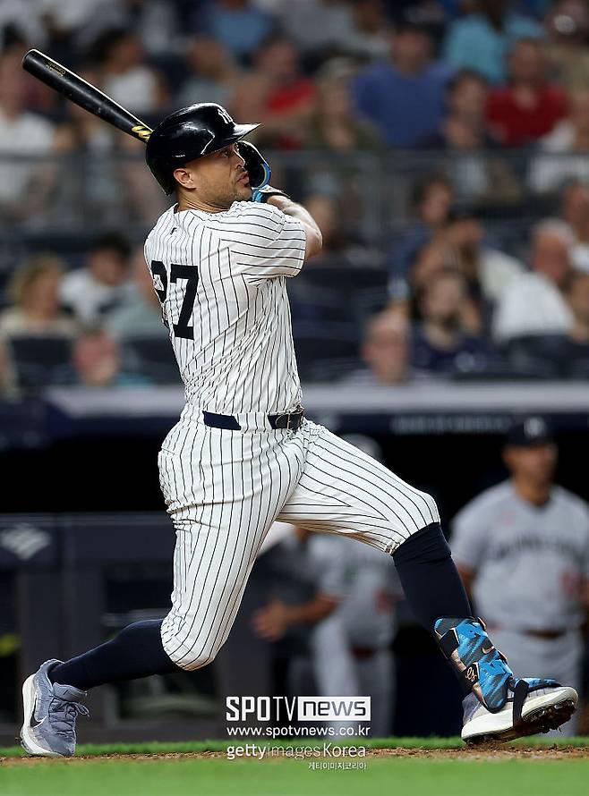 ▲ 스탠튼은 올해도 최고 수준의 타구 속도, 하드히트 비율, 그리고 배트 스피드를 유지하며 통산 500홈런을 향해 나아가고 있다