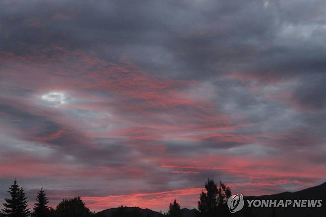 알래스카 하늘 [AP 연합뉴스. 재판매 및 DB 금지]