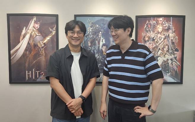 - (좌측부터)주민석&nbsp;주민석 넥슨게임즈 퍼스트 디센던트 디렉터,&nbsp;이범준 넥슨게임즈 퍼스트 디센던트 총괄 PD