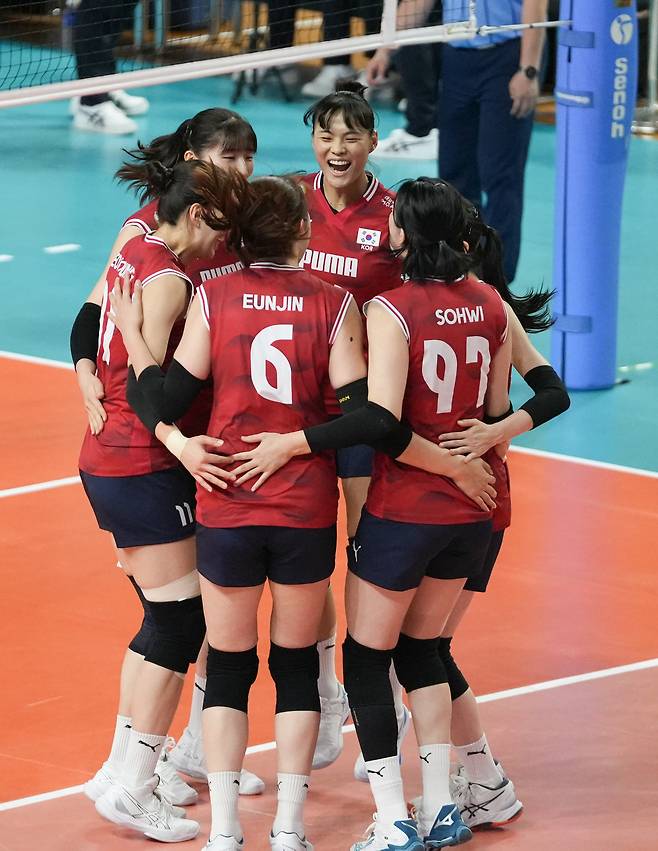 한국여자배구대표팀(대한배구협회 제공)