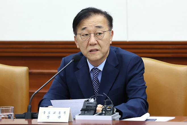 김윤덕 국토교통부 장관이 14일 오전 서울 종로구 정부서울청사에서 열린 경제관계장관회의에서 발언을 하고 있다. /뉴스1