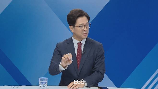 ▲ 13일 KBC '여의도초대석'에 출연한 정광재 국민의힘 대변인