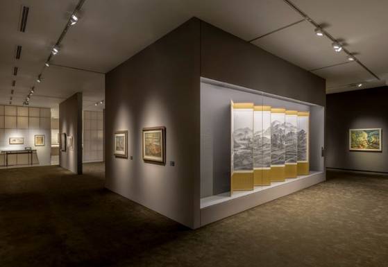 Art is displayed at the National Museum of Modern and Contemporary Art Deoksugung's new exhibition ″Landscapes of Homeland and Longing″ in Jongno District, central Seoul. [MMCA Deoksugung]