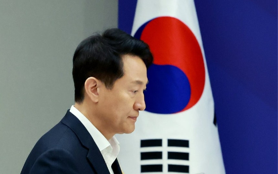 오세훈 서울시장이 8월 1일 서울 용산 대통령실 청사에서 열린 전국 시도지사 간담회에 참석하고 있다. (사진=연합뉴스)