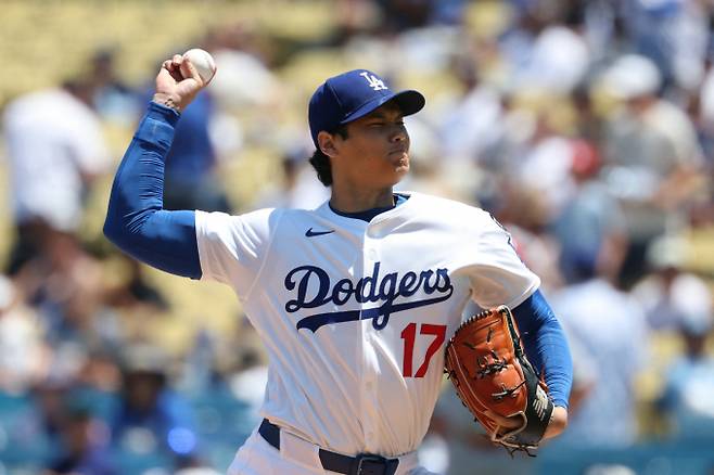 LA다저스 오타니 쇼헤이가 투타 모두 부진하며 팀의 패배를 막지 못했다. 사진은 다저스에서 활약 중인 오타니의 모습. /사진=로이터