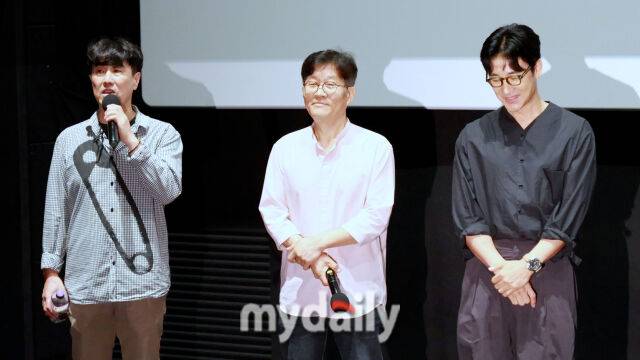 왼쪽부터 제작자, 이정철 감독, 엄태웅 / 마이데일리