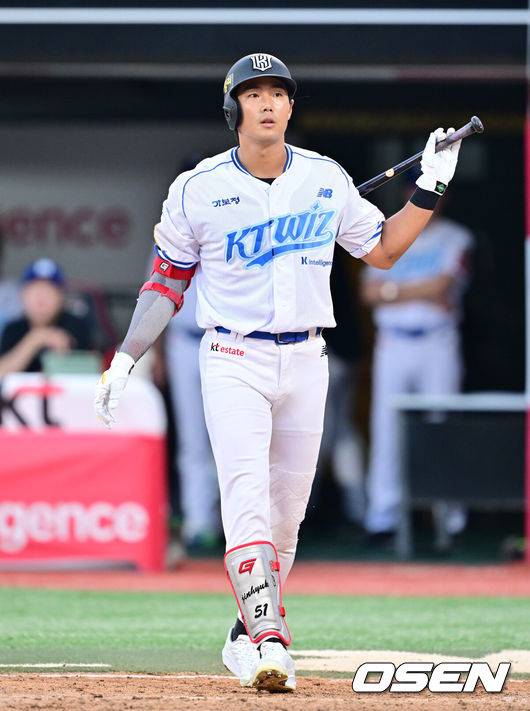 [OSEN=박준형 기자] KT 장진혁 2025.08.09 / soul1014@osen.co.kr