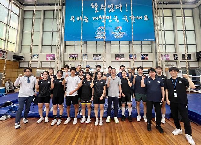 태릉선수촌 현장 훈련 점검 사진 ⓒ대한체육회