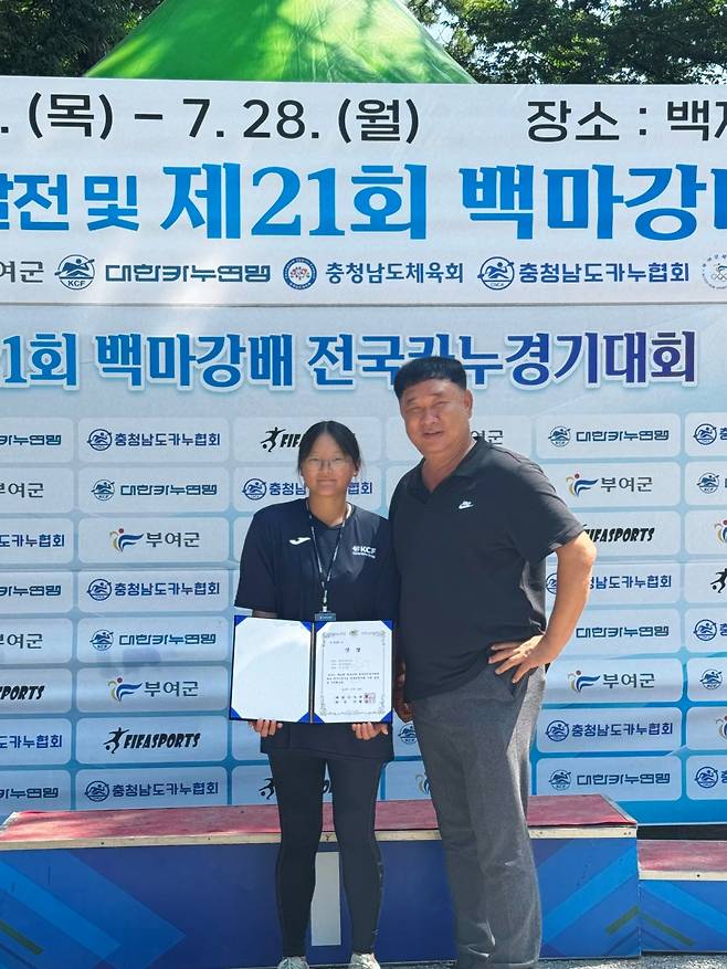 김민정(왼쪽)이&nbsp;올해 네 차례 전국 대회에서 연속으로 전체 최우수선수를 수상했다. ⓒ김민정선수