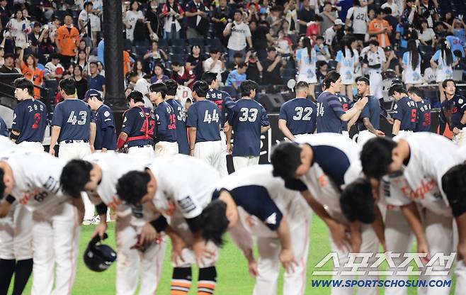 4연승을 올린 한화, 6연패를 당한 롯데.