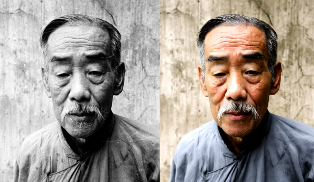 독립운동가이자 대한민국 초대 부통령을 지낸 이시영 선생의 AI 복원 이미지. SK텔레콤 제공