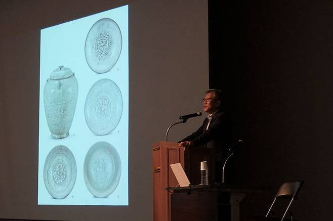 [서울=뉴시스] 14일 국립중앙박물관 대강당에서 열린 특별강연 '유홍준 관장이 들려주는 조선 전기 미술' 현장 (사진=국립중앙박물관 제공) 2025.08.15. photo@newsis.com *재판매 및 DB 금지