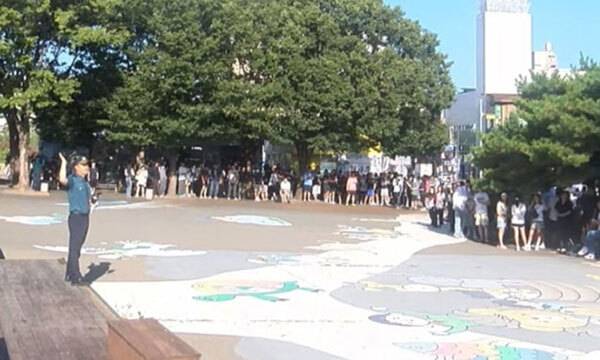 구 안동역 광장 폭발물 신고로 통제. KBS 유튜브 화면 캡처