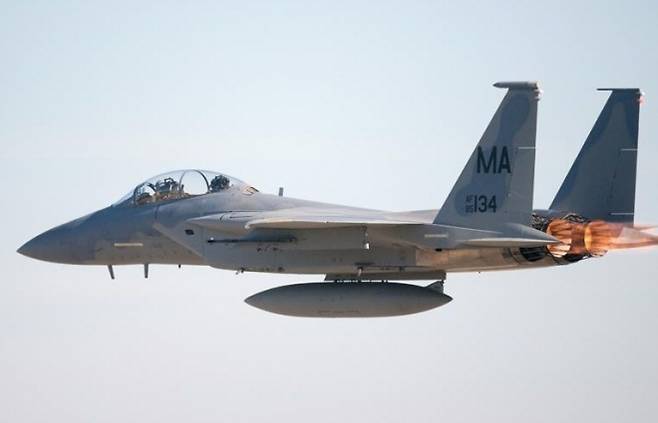 F-15D 이글 자료사진. 104 전투비행단 제공