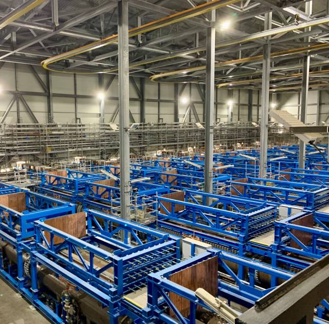 지난달 24일 네덜란드 로테르담항에 위치한 셸의 그린수소 플랜트 HH1의 수전해 설비. 사진=셸 코리아