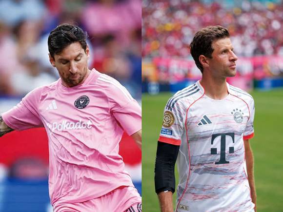 인터 마이애미 소속 리오넬 메시(왼쪽 사진)와 밴쿠버 화이트캡스 소속 토마스 뮐러 ⓒAFP연합·XINHUA