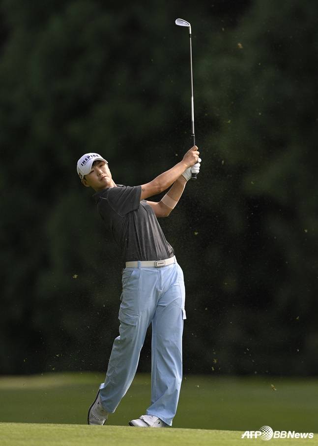 박성현이 아이언샷을 날리고 있다. /AFPBBNews=뉴스1