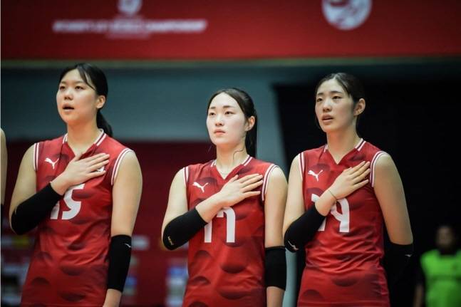 21세 이하 배구 대표팀. /사진=FIVB 제공