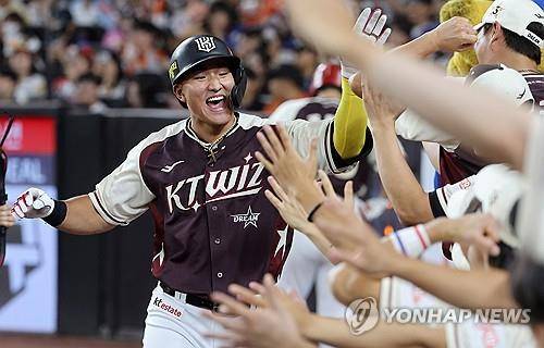 kt의 안현민 [연합뉴스 자료 사진]