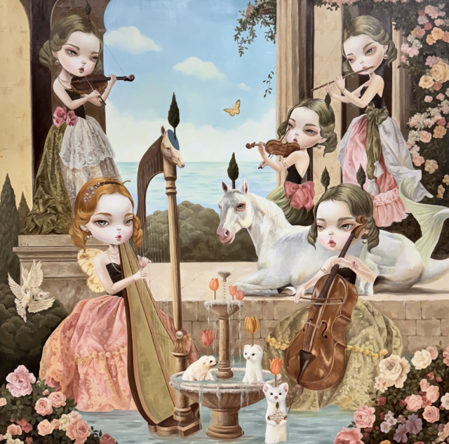 김은주, uncomfortable harmony of nympes, 2025. 갤러리하스 제공 ​