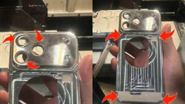 다음달 공개될 아이폰17 프로의 몸체가 알루미늄으로 바뀔 전망이다. 란즈크는 아이폰17 프로의 알루미늄 본체 섀시 사진을 공개했다. (사진=란즈크 @yuex1122)