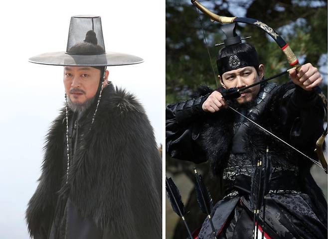 영화 ‘관상’의 한명회(김의성·왼쪽 사진)와 수양대군(이정재). 한명회는 수양대군이 왕위에 오르는데 책사로서 큰 역할을 한다. 압구정동(서울 강남구)이라는 이름은 한명회가 자신의 호 ‘압구’를 따서 지은 정자 ‘압구정’에서 비롯됐다. 쇼박스 제공