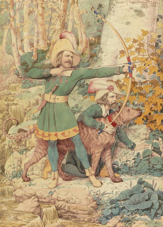 로빈 후드 스케치(1852). /예일대 영국미술센터