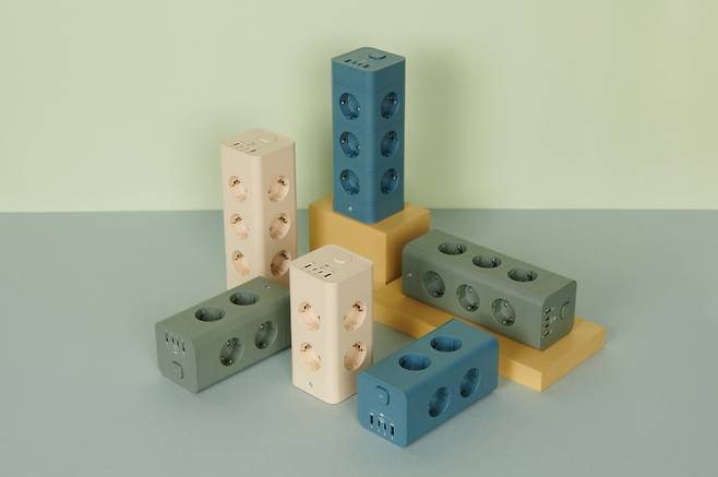 GS TV홈쇼핑 채널에서 방송된 ‘에코너 타워 멀티탭’ 제품. 사진=GS샵 제공