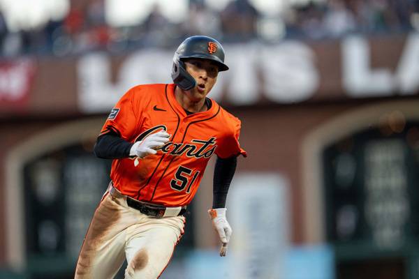 이정후는 2회 득점을 올렸다. 사진= Neville E. Guard-Imagn Images= 연합뉴스 제공