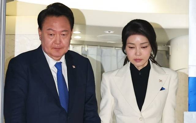 윤석열 전 대통령과 김건희 여사. 뉴시스