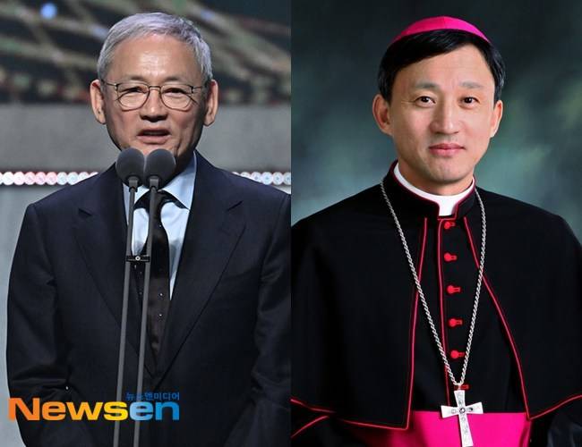 유인촌, 故 유경촌 주교 /사진=뉴스엔DB, 천주교 서울대교구