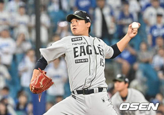 [OSEN=이석우 기자] 한화 김기중. 2025.06.25 / foto0307@osen.co.kr