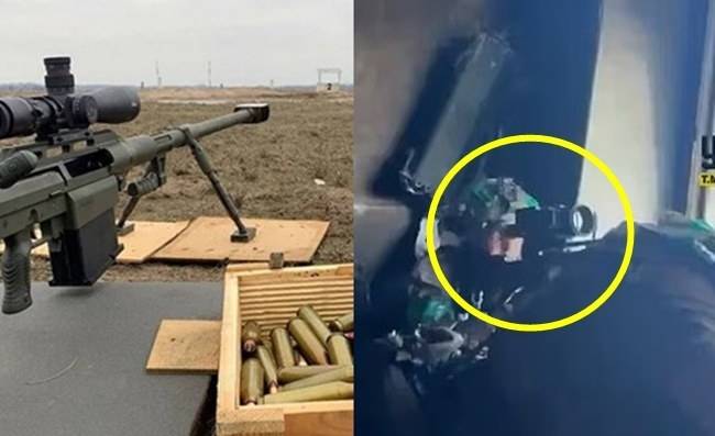 스나이펙스 엘리게이터 자료사진(왼쪽)과 저격 당시 모습. 영상 캡처