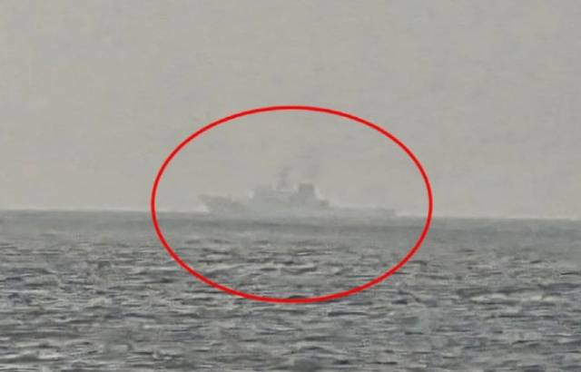 日 순시선이 광복절에 독도 인근 해상에 출몰한 모습. 사진=서경덕 교수 SNS 캡처