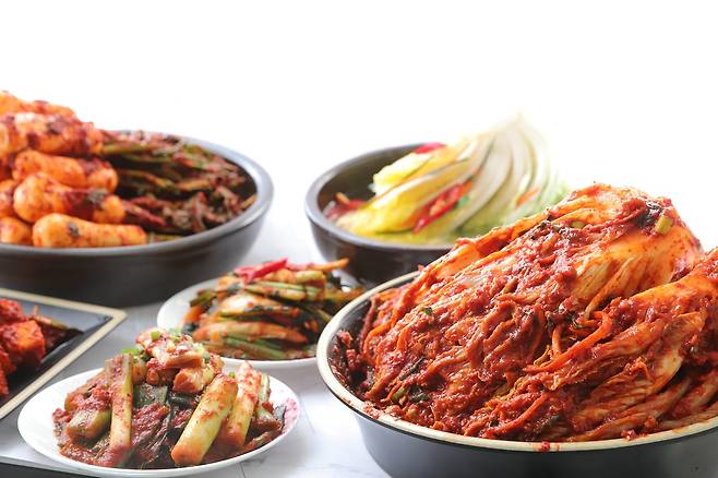 각종 김치류