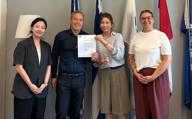 세계 유산도시기구 아태사무처가 캐나다 본부를 방문해 총회 준비 협의를 했다. /경주시 제공